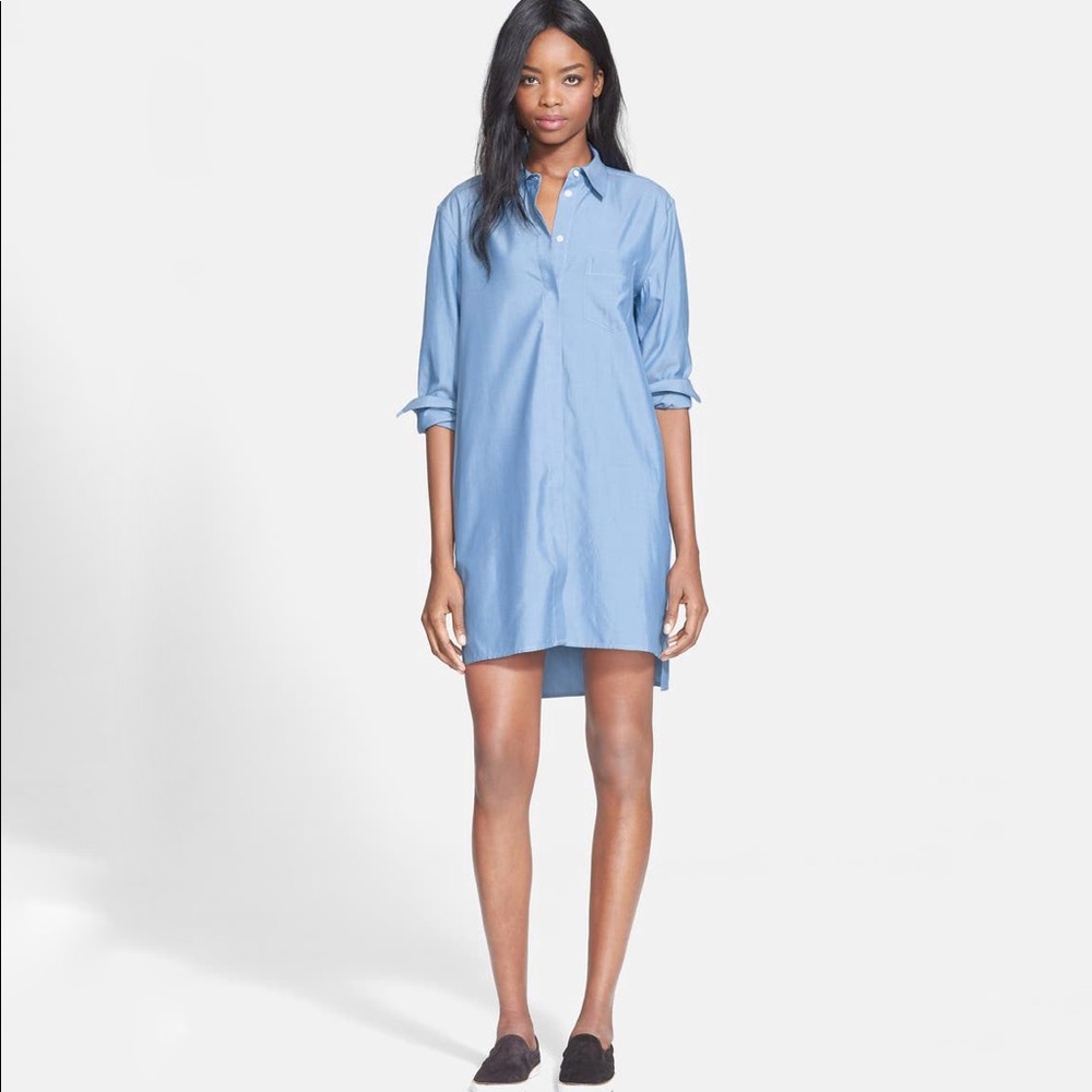 EQUIPMENT | Kerry Silk Blue Shirt Dress